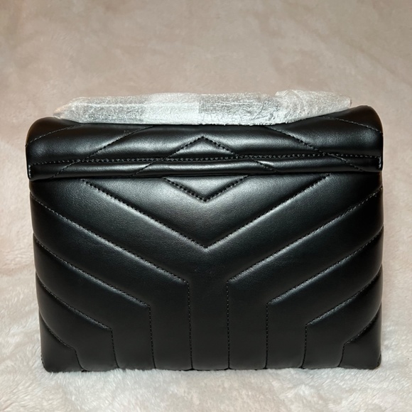 NEW YSL LOULOU Small in Quilted Leather - Black with Silver Hardware - Picture 4 of 13